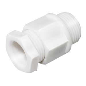 20 mm IP55 Nylon Compression Gland Large White