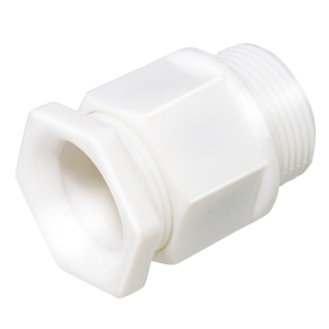 25 mm IP55 Nylon Compression Gland Large White - Image 1
