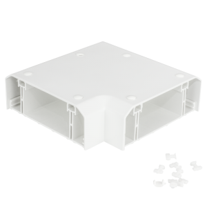 Chamfered Dado Trunking Flat Angle White for ACD 4