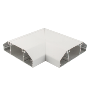 Chamfered Dado Trunking Flat Angle White for BCD 2