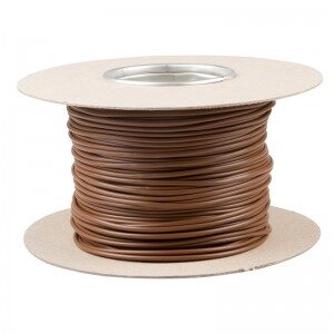 2 mm PVC Brown Live Sleeving (100m Reel)
