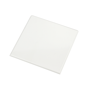 BawiTec Profilé plat en PVC - 100 mm, 300 cm, 2,5 mm - En plastique - Blanc
