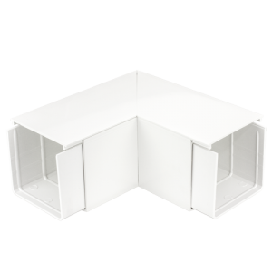 100 mm x 100 mm Maxi Trunking Fabricated Flat Angle White