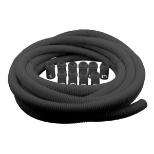 25 mm Black Flexible Conduit Contractor Pack (10m Reel and 10 Glands)