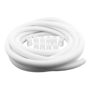 25 mm White Flexible Conduit Contractor Pack (10m Reel and 10 Glands)