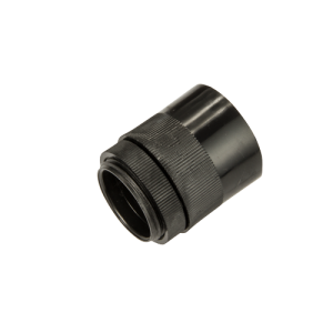 25 mm Male Adaptor with Lockring Black