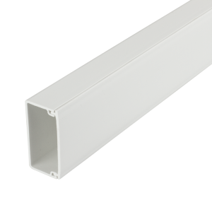 38 mm x 25 mm PVCu Self Adhesive Mini Trunking White (3m Length)
