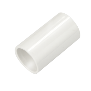20 mm PVCu Conduit Straight Coupler White