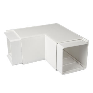 100 mm x 100 mm Maxi Trunking Fabricated External Angle White