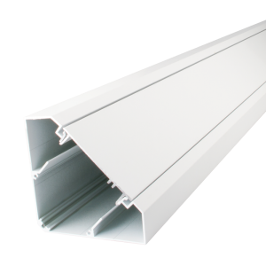 Aluminium Bench Trunking with Aluminium Lid White (2m Length)