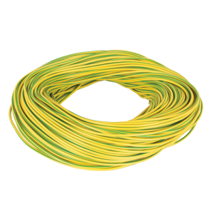 2 mm PVC Green / Yellow Earth Sleeving (100m Hank)