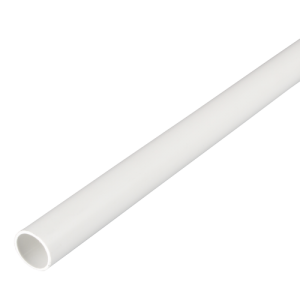 20 mm PVCu Round Conduit Light Gauge White (3m Length)