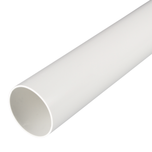 50 mm PVCu Round Conduit Light Gauge White (3m Length) - Image 1
