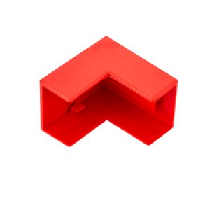 25 mm x 16 mm Mini Trunking External Bend Red