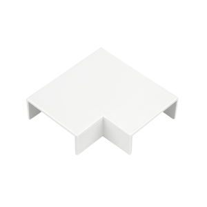 38 mm x 16 mm Mini Trunking Flat Bend White - Image 1