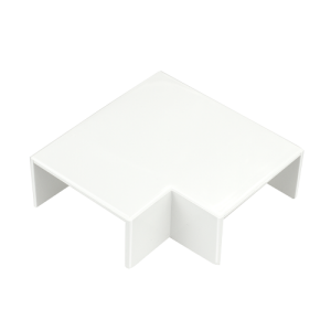 50 mm x 25 mm Mini Trunking Flat Bend White