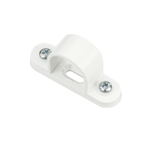 25 mm PVCu Conduit Spacer Bar Saddle White - Image 1