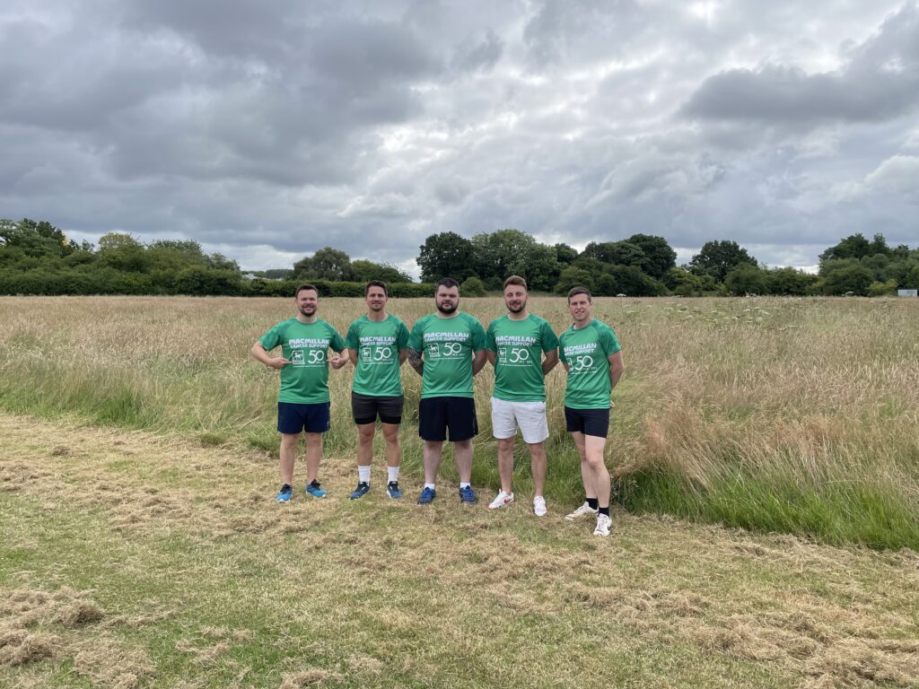Charity walk team