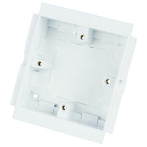 1 Gang 32 mm Deep Maxi Trunking Outlet Box White