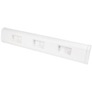 173 mm x 60 mm 3 Comp Radius Dado Trunking Pre-Populated White (1m Length)