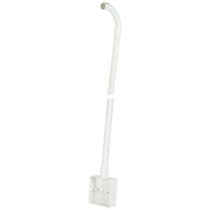 20mm 1.2m PVCu Hockey Stick c/w 1 Gang Plastic Back Box & 90 Degree bend