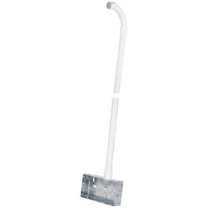 20mm 1.2m PVCu Hockey Stick c/w 2 Gang Steel Back Box & 90 Degree bend