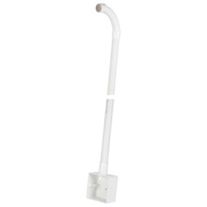25mm 1.2m PVCu Hockey Stick c/w 1 Gang Plastic Back Box & 90 Degree bend