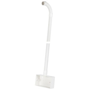 25mm 1.2m PVCu Hockey Stick c/w 2 Gang Plastic Back Box & 90 Degree bend