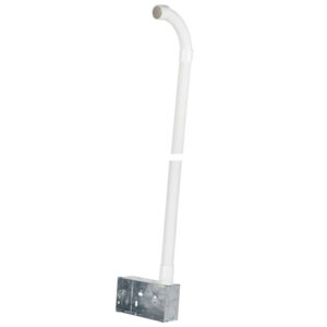 25mm 1.2m PVCu Hockey Stick c/w 2 Gang Steel Back Box & 90 Degree bend