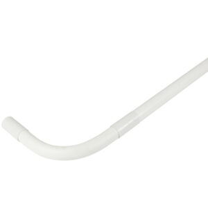 38mm 1.45m White PVCu Hockey Stick c/w 90 Degree bend